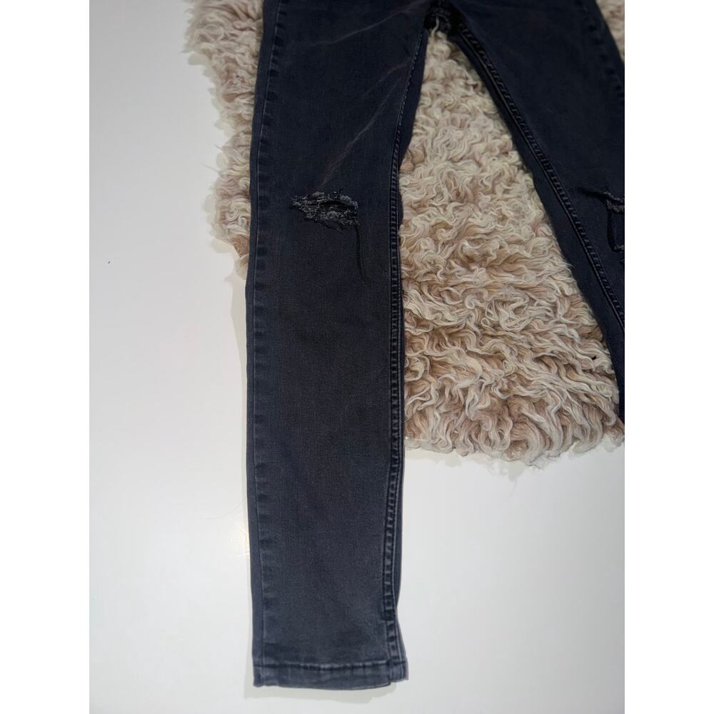 We are free women’s button zipper distressed skinny jeans - Picture 2 of 16